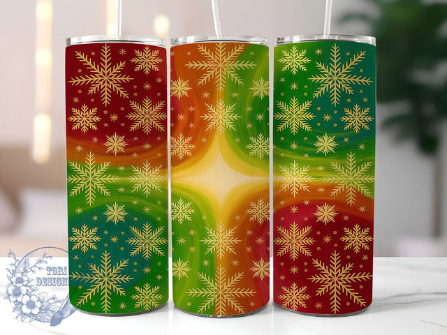 Seamless Christmas Snowflake Tumbler, Seamless Snowflake Design, Winter Snowflake Tumbler, 20Oz Wrap Design, Christmas Sublimation, Snowy Holiday Art, Winter Seamless Theme Sublimation ToriDesigns 