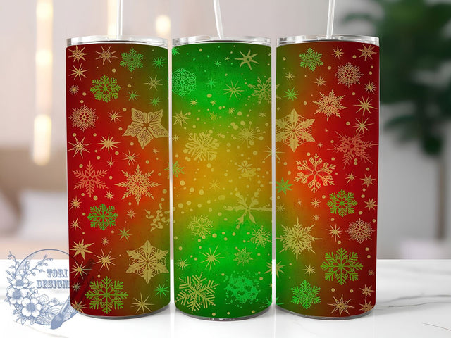 Seamless Christmas Snowflake Tumbler, Seamless Snowflake Design, Winter Snowflake Tumbler, 20Oz Wrap Design, Christmas Sublimation, Snowy Holiday Art, Winter Seamless Theme Sublimation ToriDesigns 