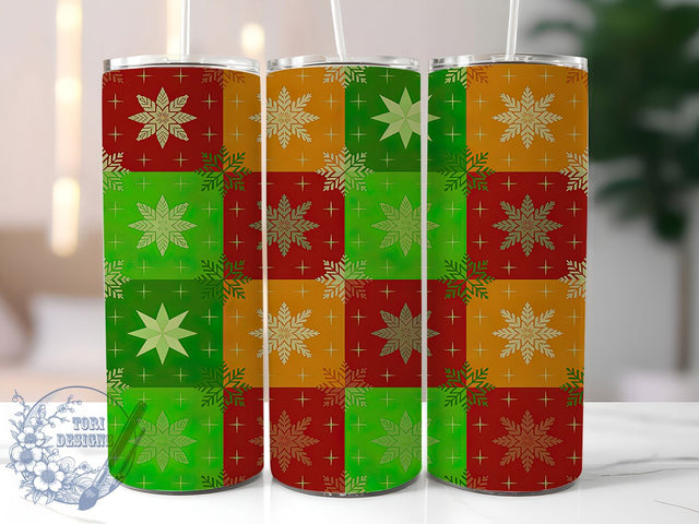Seamless Christmas Snowflake Tumbler, Seamless Snowflake Design, Winter Snowflake Tumbler, 20Oz Wrap Design, Christmas Sublimation, Snowy Holiday Art, Winter Seamless Theme Sublimation ToriDesigns 