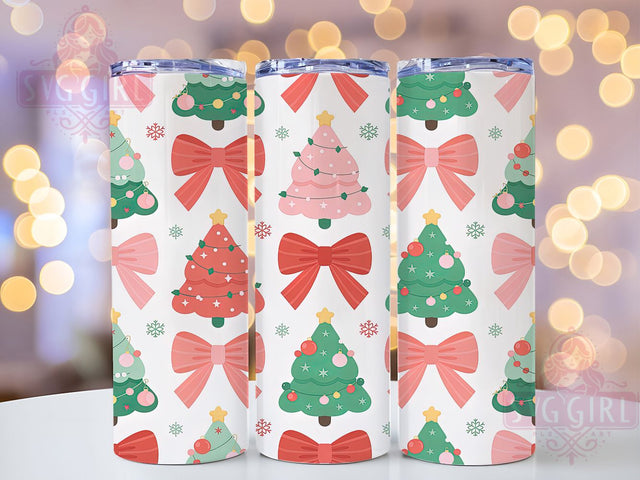 Seamless Christmas Tree Tumbler, Festive Holiday Wrap, Tree Pattern Sublimation Design, 20oz Christmas Tumbler, Whimsical Holiday Mug, Evergreen Tree Cup, Elegant Christmas Art Sublimation SvggirlplusArt 