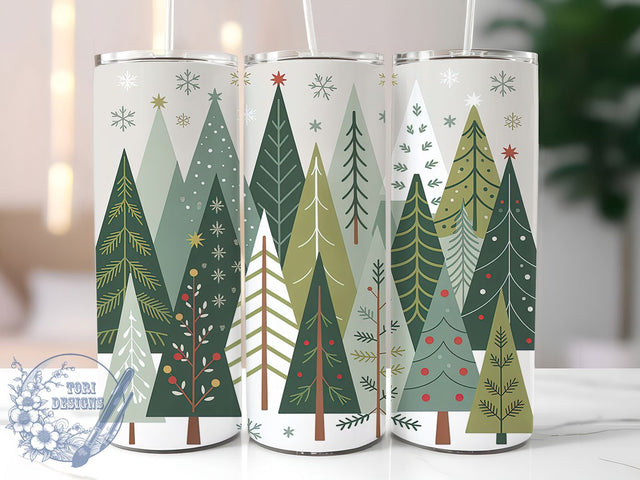 Seamless Christmas Tree Tumbler, Seamless Holiday Sublimation Design, Festive Cup Art, 20oz Xmas Tumbler, Whimsical Tree Mug, Stylish Christmas Cup, Cozy Holiday Wrap Sublimation ToriDesigns 