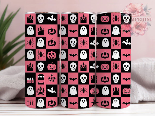 Seamless Cute Ghost Halloween Tumbler, Spooky Halloween Wrap, Kawaii Ghost Sublimation, Whimsical Halloween Drinkware, Friendly Ghost Cup, Pastel Spooky Tumbler, Adorable Halloween Wrap Sublimation Li Zamperini 