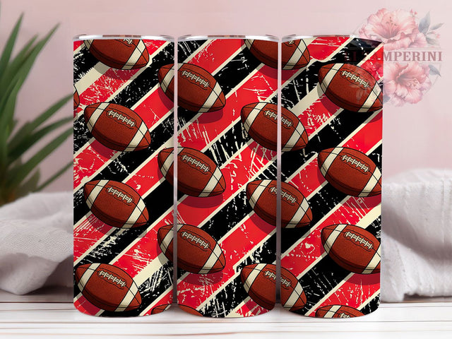Seamless Football Pattern Tumbler Wrap, American Football PNG, 20oz Skinny Tumbler, Football Pattern PNG, Game Day Sublimation, Sports Tumbler For Men, Seamless Tumbler Design Sublimation Li Zamperini 