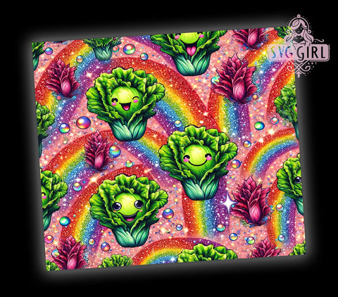 Seamless Green Vegetables 20oz Tumbler Wrap Sublimation Design, Straight Tapered Tumbler Wrap, Vegetables Tumbler Png, Instant Digital Download Sublimation SvggirlplusArt 