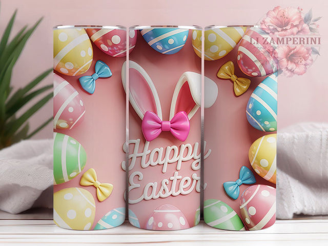 Seamless Happy Easter Bunny Tumbler, Happy Bunny Tumbler, Festive Easter Wrap, Cute Bunny Wrap, Spring Bunny Wrap, Sublimation Design, Trendy Gift Idea Sublimation Li Zamperini 