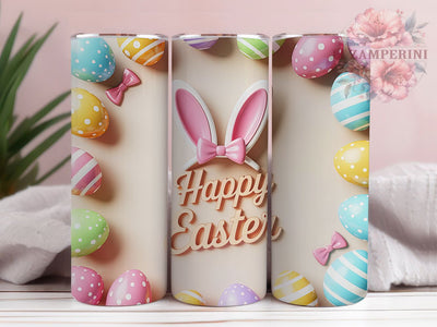 Seamless Happy Easter Bunny Tumbler, Happy Bunny Tumbler, Festive Easter Wrap, Cute Bunny Wrap, Spring Bunny Wrap, Sublimation Design, Trendy Gift Idea Sublimation Li Zamperini 