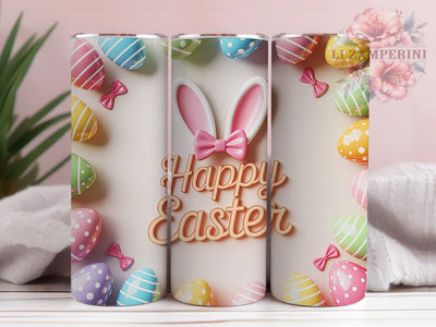 Seamless Happy Easter Bunny Tumbler, Happy Bunny Tumbler, Festive Easter Wrap, Cute Bunny Wrap, Spring Bunny Wrap, Sublimation Design, Trendy Gift Idea Sublimation Li Zamperini 