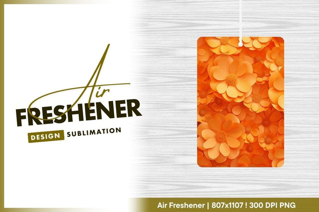 Seamless pattern of orange paper flowers texture Sublimation Regulrcrative 