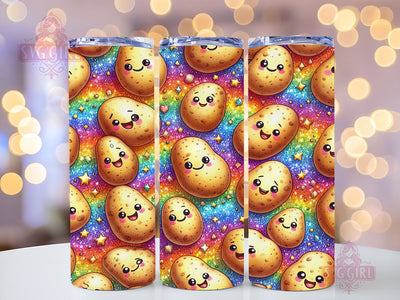 Seamless Potato 20oz Tumbler Wrap Sublimation Design, Straight Tapered Tumbler Wrap, Potato Tumbler Png, Instant Digital Download Sublimation SvggirlplusArt 