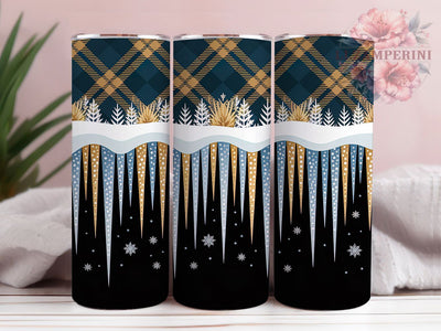 Seamless Red White Snowflake Christmas Tumbler, Christmas Wrap Design, 20oz Tumbler Sublimation, Festive Holiday Tumbler, Elegant Snowflake Wrap, Red & White Christmas Tumbler, Seasonal Glitter Sublimation Sublimation Li Zamperini 