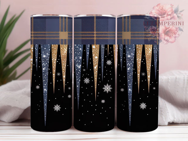 Seamless Red White Snowflake Christmas Tumbler, Christmas Wrap Design, 20oz Tumbler Sublimation, Festive Holiday Tumbler, Elegant Snowflake Wrap, Red & White Christmas Tumbler, Seasonal Glitter Sublimation Sublimation Li Zamperini 