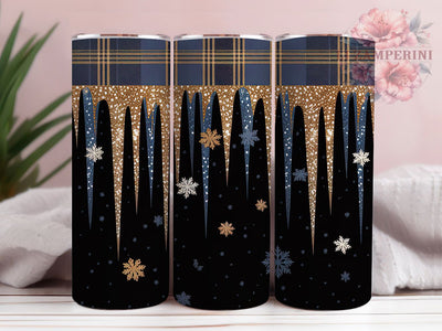 Seamless Red White Snowflake Christmas Tumbler, Christmas Wrap Design, 20oz Tumbler Sublimation, Festive Holiday Tumbler, Elegant Snowflake Wrap, Red & White Christmas Tumbler, Seasonal Glitter Sublimation Sublimation Li Zamperini 