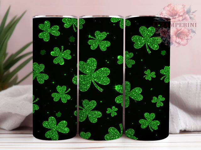Seamless Shamrock 20oz Tumbler Wrap, St Patrick's Day, 20oz Wrap, Sublimation Design, Irish Decor, Lucky Gift, Holiday Drinkware Sublimation Li Zamperini 