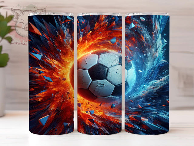Seamless Soccer Coach Mom Tumbler Wrap, Soccer Tumbler Wrap, Soccer PNG, 20oz Skinny Tumbler, Soccer Mom Tumbler, Soccer Coach Gift, Soccer Sublimation Sublimation Lara' s Designs 