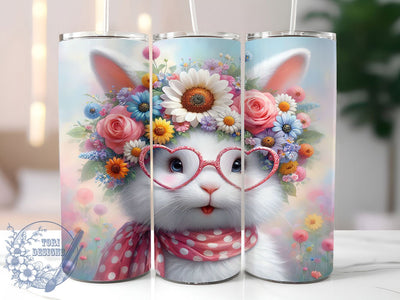 Seamless Spring Bunny Tumbler, Cute Easter Tumbler, Stylish 20oz Wrap, Sublimation Design, Trendy Gift Idea, Spring Bunny Wrap, Holiday Easter Tumbler Sublimation ToriDesigns 