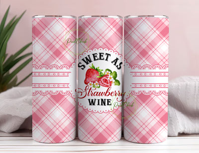 Seamless Strawberry Wine Tumbler Sublimation Digital Design Download Png, Sublimation Digital Full Wrap Design Sublimation PixelChick 
