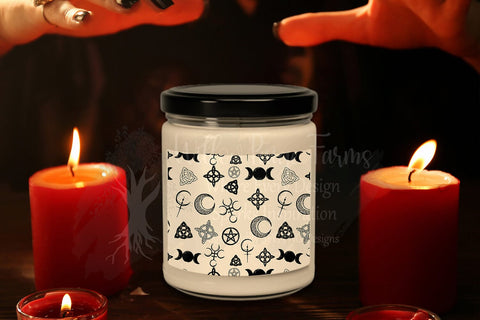 Seamless wiccan pattern | spiritual and mystical-themed designs, fabric printing, sublimation, scrapbooking and tumblers and lots more Sublimation Willow Paige Farms 
