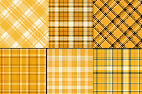 Seamless Yellow Plaid Pattern Digital Pattern SVGArt 