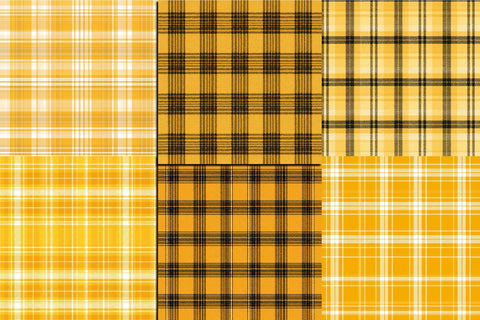 Seamless Yellow Plaid Pattern Digital Pattern SVGArt 