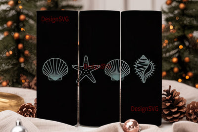 Seashell 20oz Tumbler Design Sublimation DesignSVG 