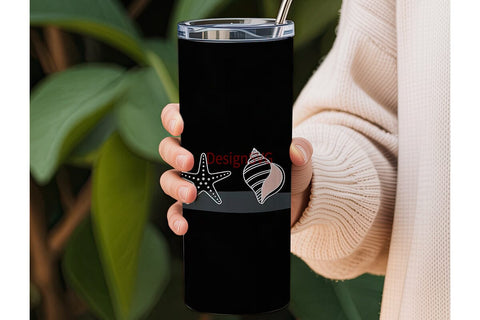 Seashell 20oz Tumbler Design Sublimation DesignSVG 