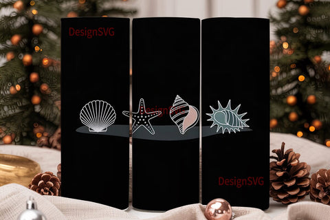 Seashell 20oz Tumbler Design Sublimation DesignSVG 