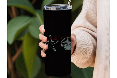Seashell 20oz Tumbler Design Sublimation DesignSVG 