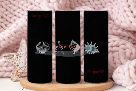 Seashell 20oz Tumbler Design Sublimation DesignSVG 