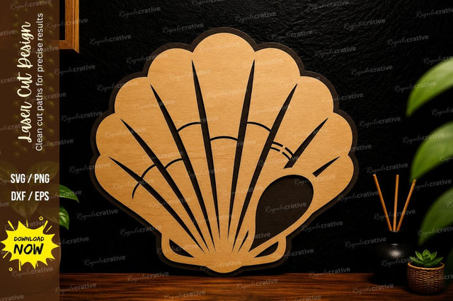 Seashell Beach Decor Laser Cut Svg Design SVG Regulrcrative 
