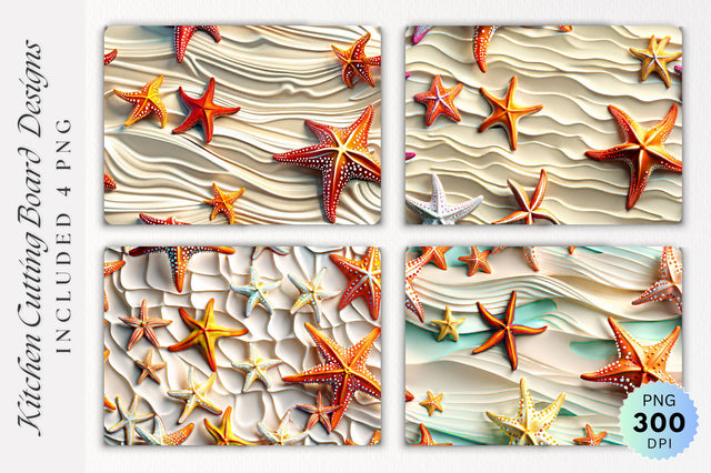 Seashell Cutting Board PNG Design Sublimation Regulrcrative 