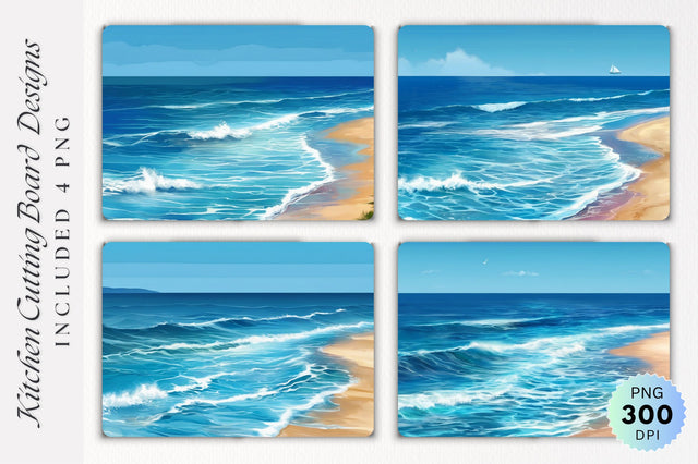 Seashell Cutting Board PNG Design Sublimation Regulrcrative 