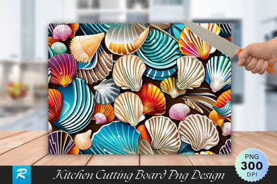 Seashell Cutting Board Sublimation Cutting Board Sublimation Regulrcrative 