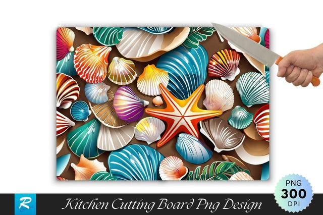 Seashell Cutting Board Sublimation Cutting Board Sublimation Regulrcrative 