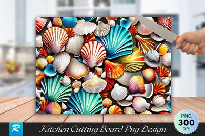 Seashell Cutting Board Sublimation Cutting Board Sublimation Regulrcrative 