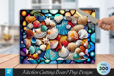 Seashell Cutting Board Sublimation Cutting Board Sublimation Regulrcrative 