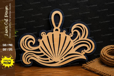 Seashell Ornament Laser Cut SVG File SVG Regulrcrative 