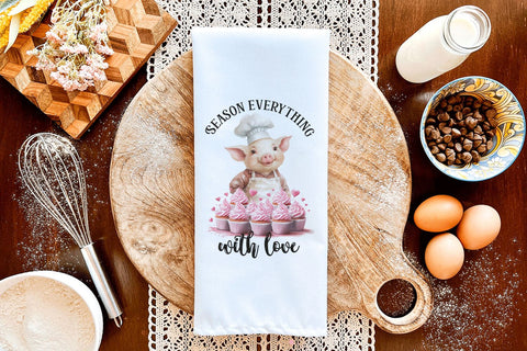 Season Everything With Love Kitchen Sublimation Design Sublimation BijouBay 