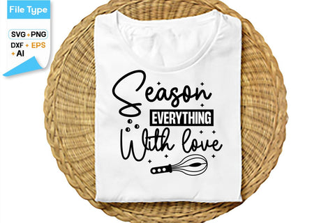 Season Everything With Love SVG Cut File, SVGs,Quotes and Sayings,Food & Drink,On Sale, Print & Cut SVG DesignPlante 503 