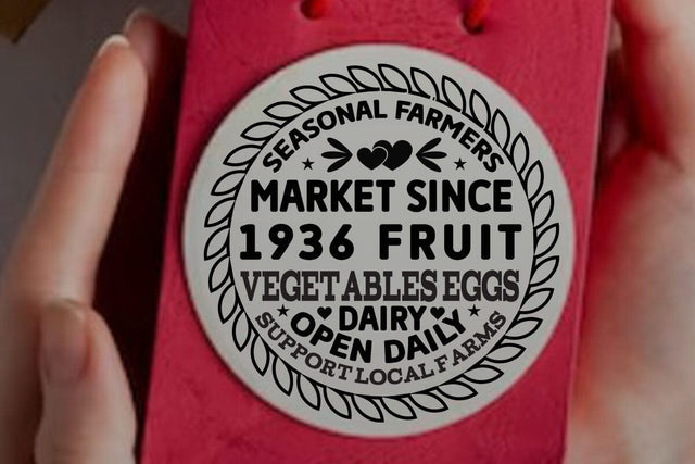 Seasonal farmers market since 1936 fruit vegetables eggs dairy open daily support local farms SVG Angelina750 