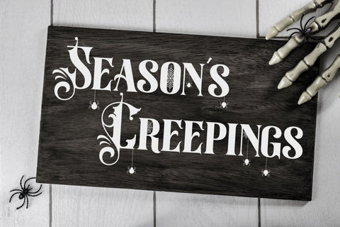 Seasons Creepings | Halloween Digital Cut File SVG August Sun Fire 