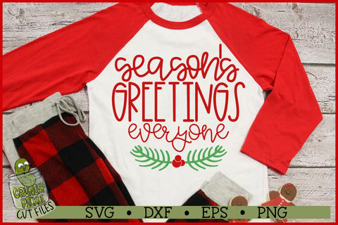 Season's Greetings Everyone Christmas SVG SVG Crunchy Pickle 