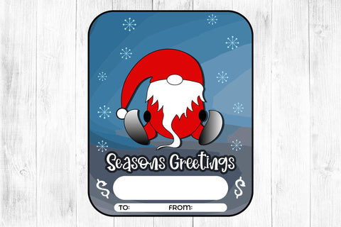 Seasons Greetings PNG Christmas Money Card Sublimation CraftLabSVG 