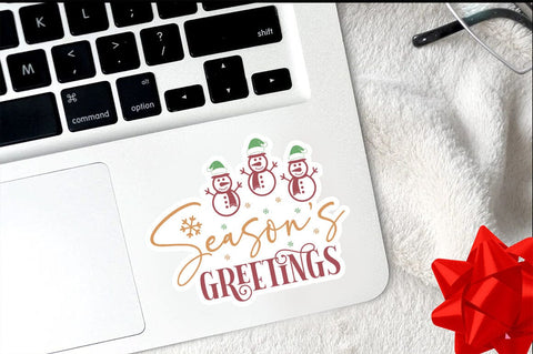 Seasons greetings Png Sticker Design SVG Designangry 