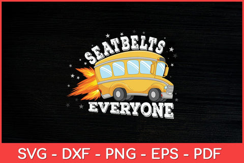 Seatbelts Everyone Magic School Bus Driver Job Pride Funny Svg Design SVG artprintfile 