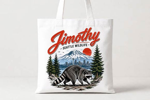 Seattle Raccoon PNG | Pacific Northwest Wildlife Digital Download SVG BillahCrafts 