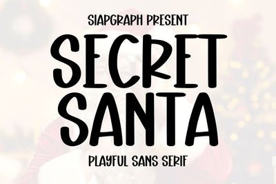 Secret Santa Font Masyafi Studio 