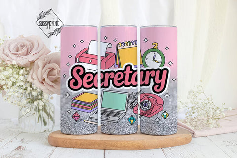 Secretary Tumbler Wrap 20oz Sublimation sassyprint 