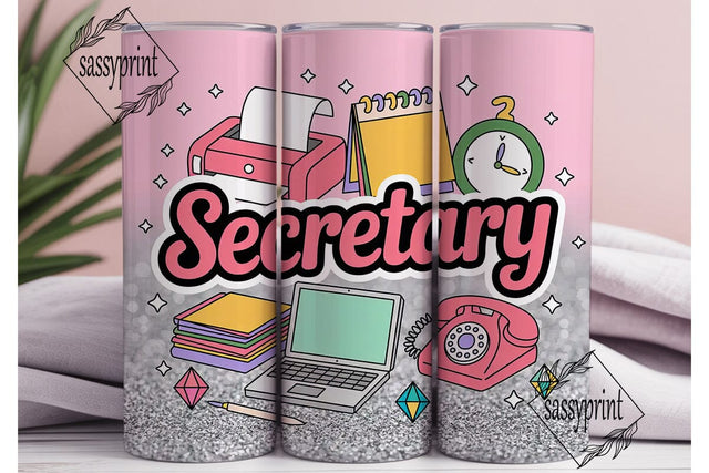 Secretary Tumbler Wrap 20oz Sublimation sassyprint 