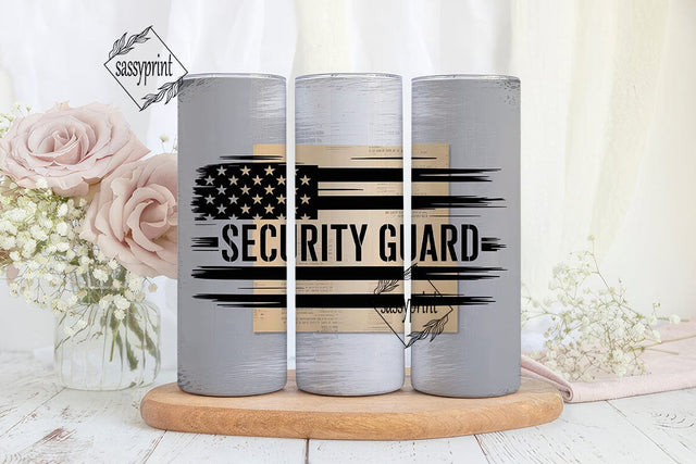 Security Guard 20oz Tumbler Wrap Sublimation sassyprint 