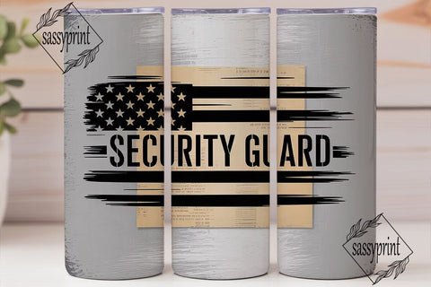 Security Guard 20oz Tumbler Wrap Sublimation sassyprint 